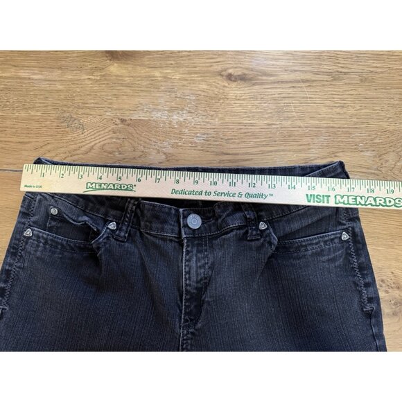 Kut From‎ The Kloth Jeans Women 14  Black Denim Wider Leg Hippie Boho Preppy - Picture 3 of 12